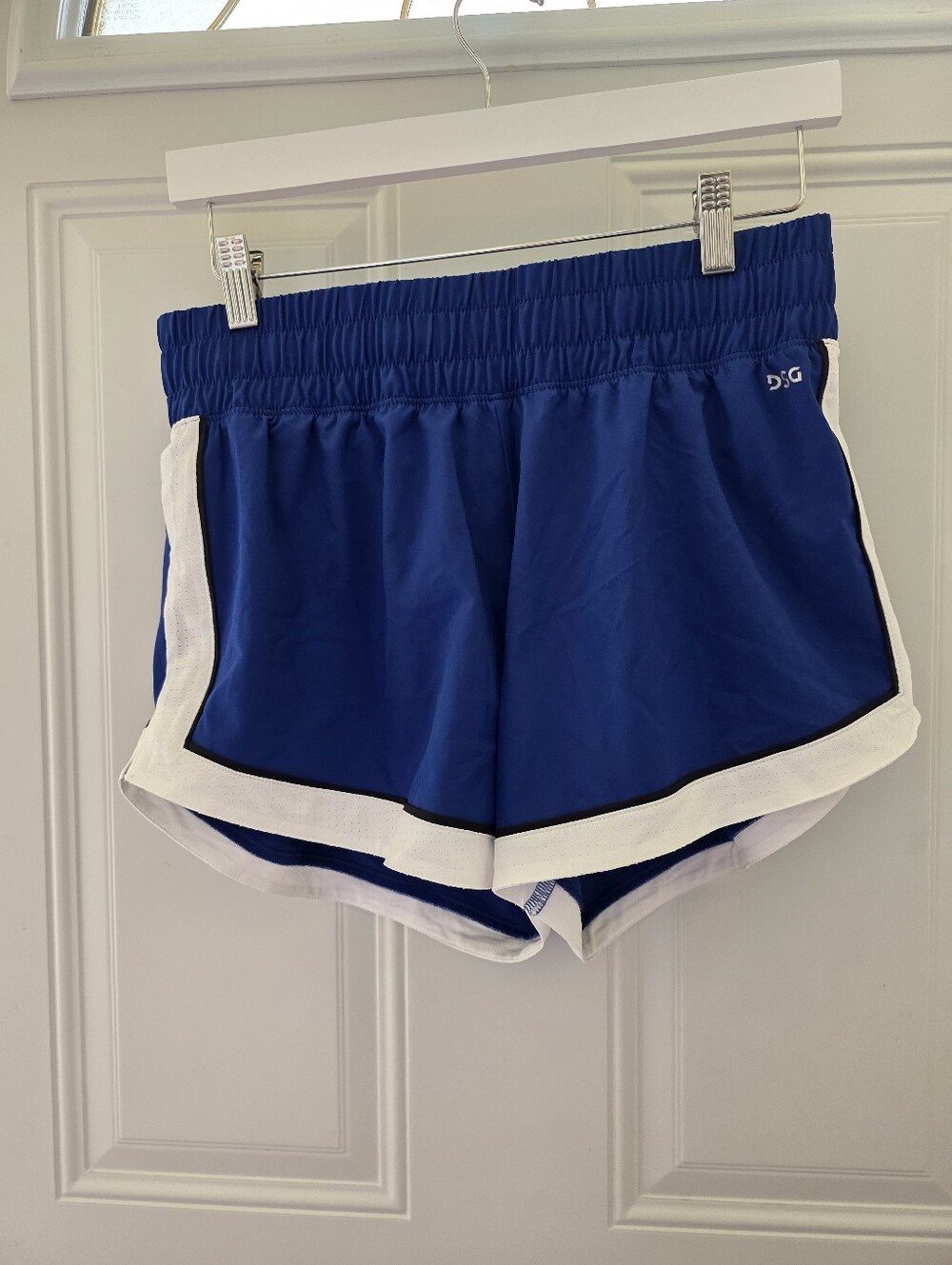 DSG Royal Blue Athletic Shorts with White Trim Size Small-New With Tags
